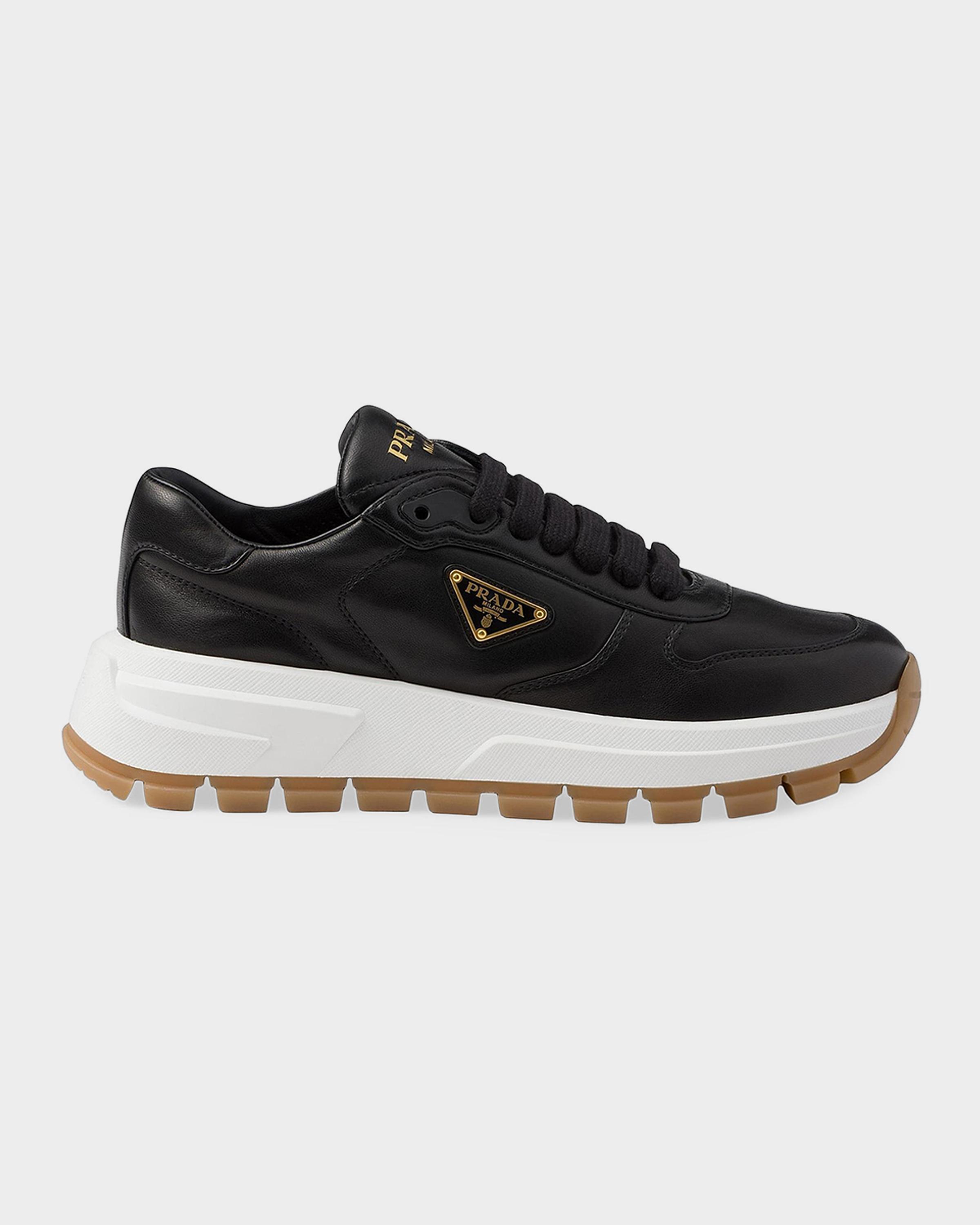 Prada Prax 01 Leather Sneakers | Neiman Marcus