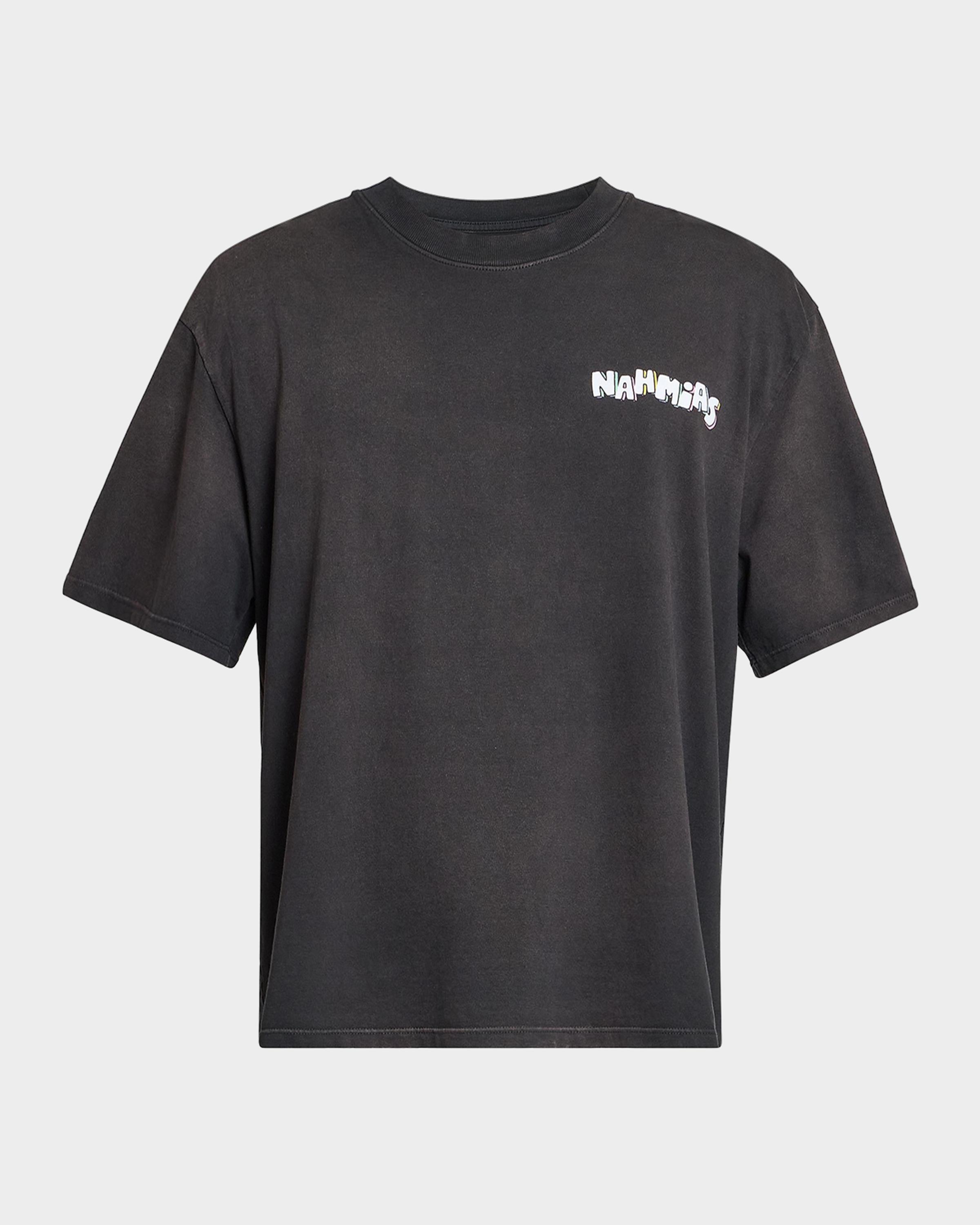 NAHMIAS Men's Daydreaming Flower Trip Cotton Boxy T-Shirt | Neiman