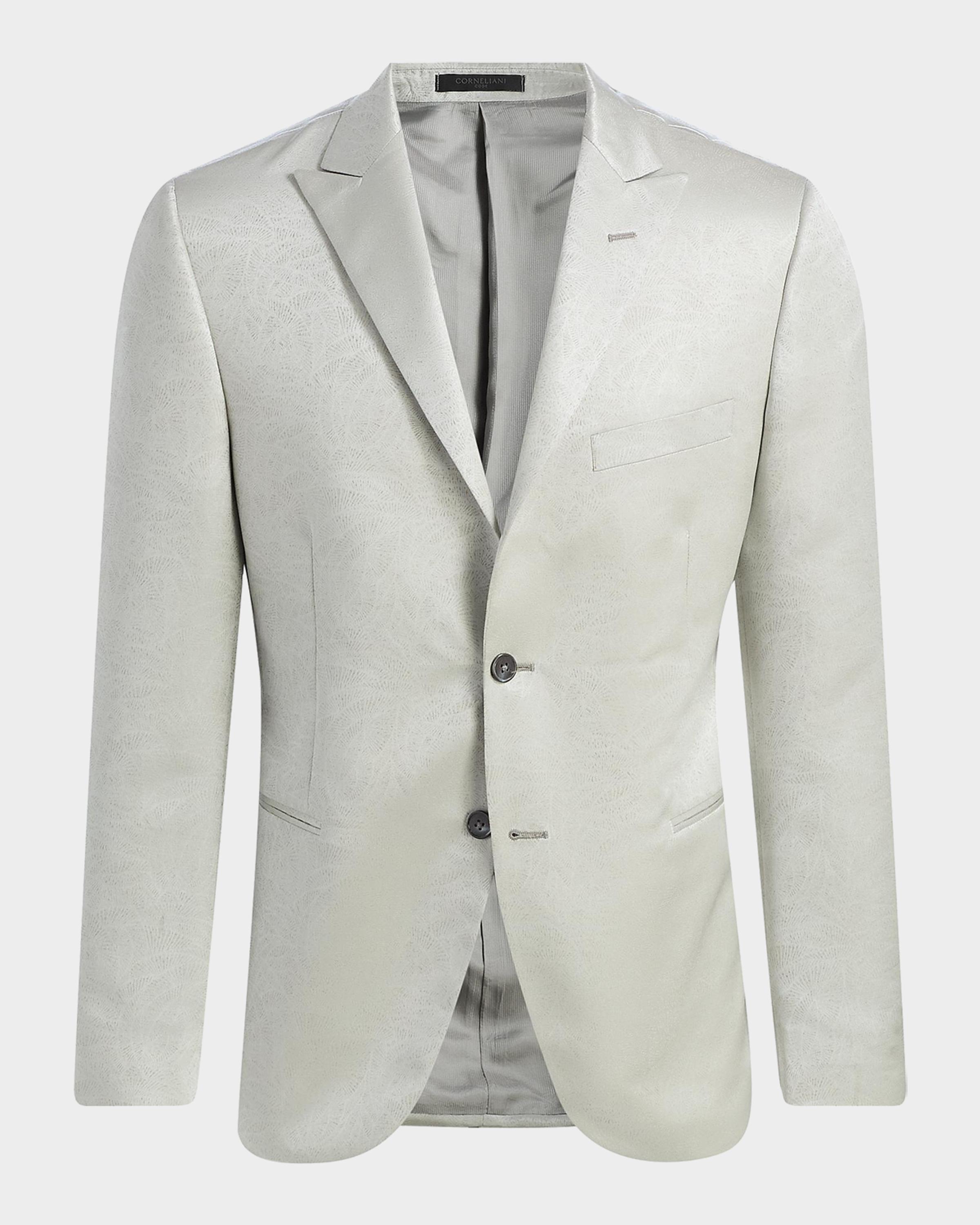 ■ 新品 ■ CORNELIANI　イタリア製　シルク混 ジャケット　25万円 Corneliani Men's Floral Jacquard Evening Jacket | Neiman Marcus