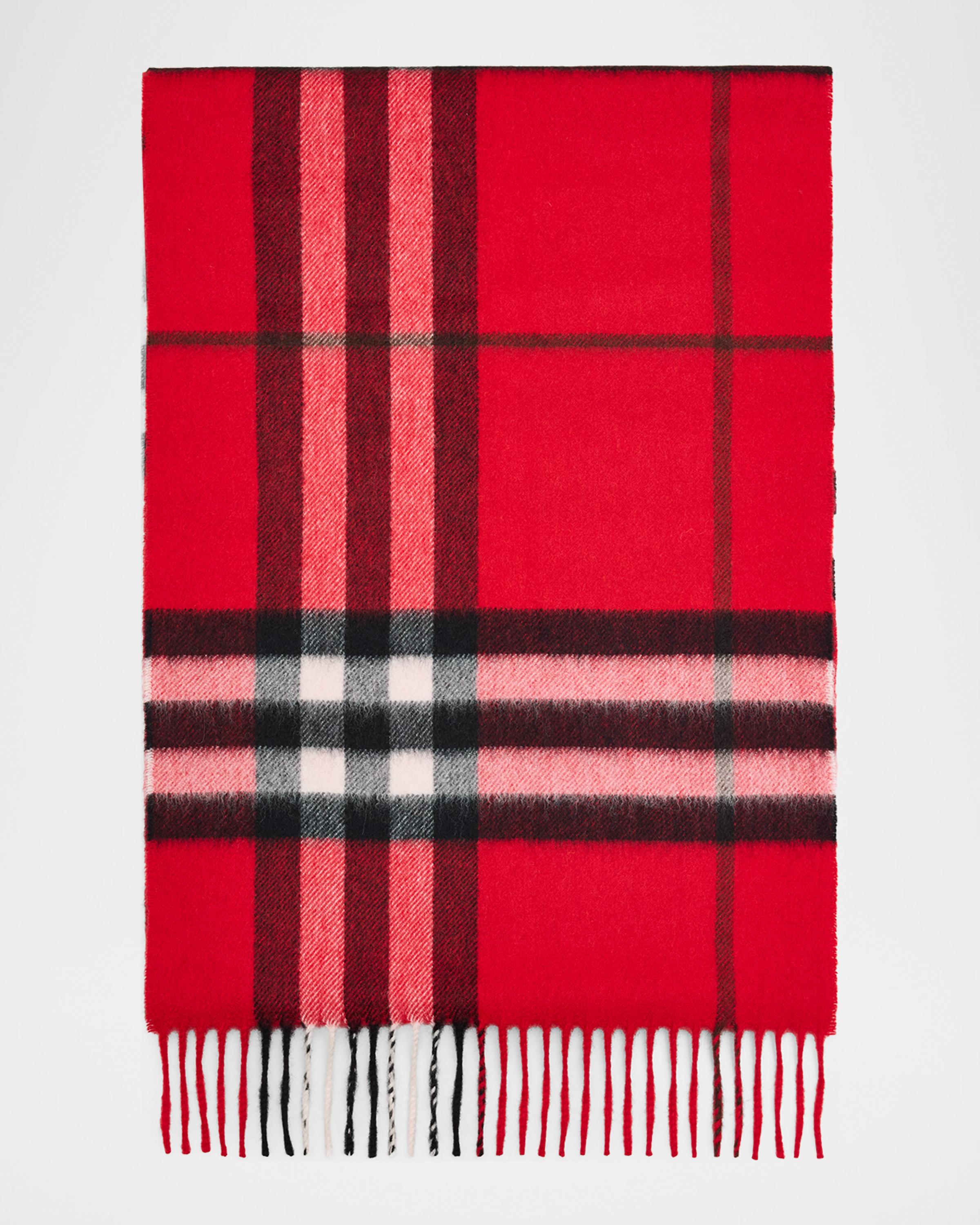Burberry Men's Giant Check Cashmere Scarf | Neiman Marcus
