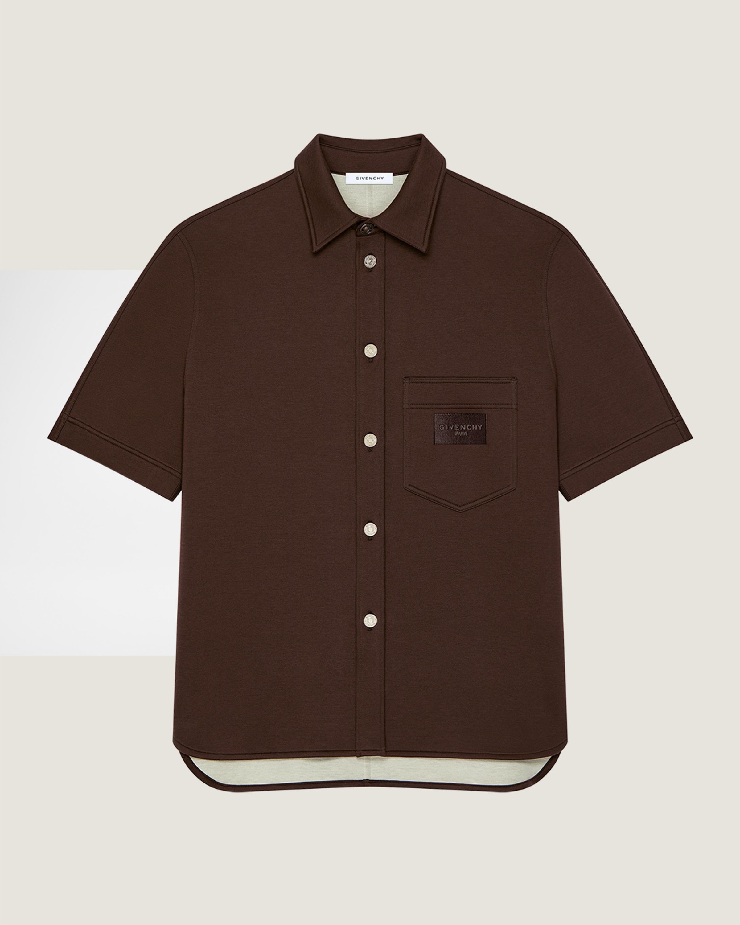 Givenchy Men's Pocket-Label Cotton Short-Sleeve Shirt | Neiman Marcus