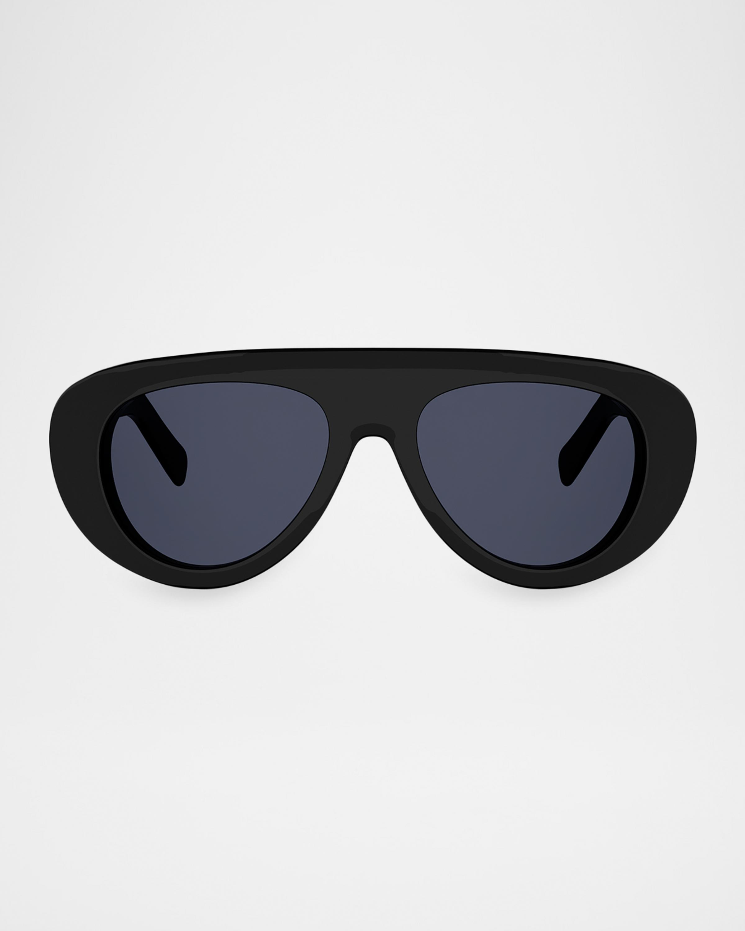 Celine Triomphe Stamp 57mm Mask Sunglasses | Neiman Marcus