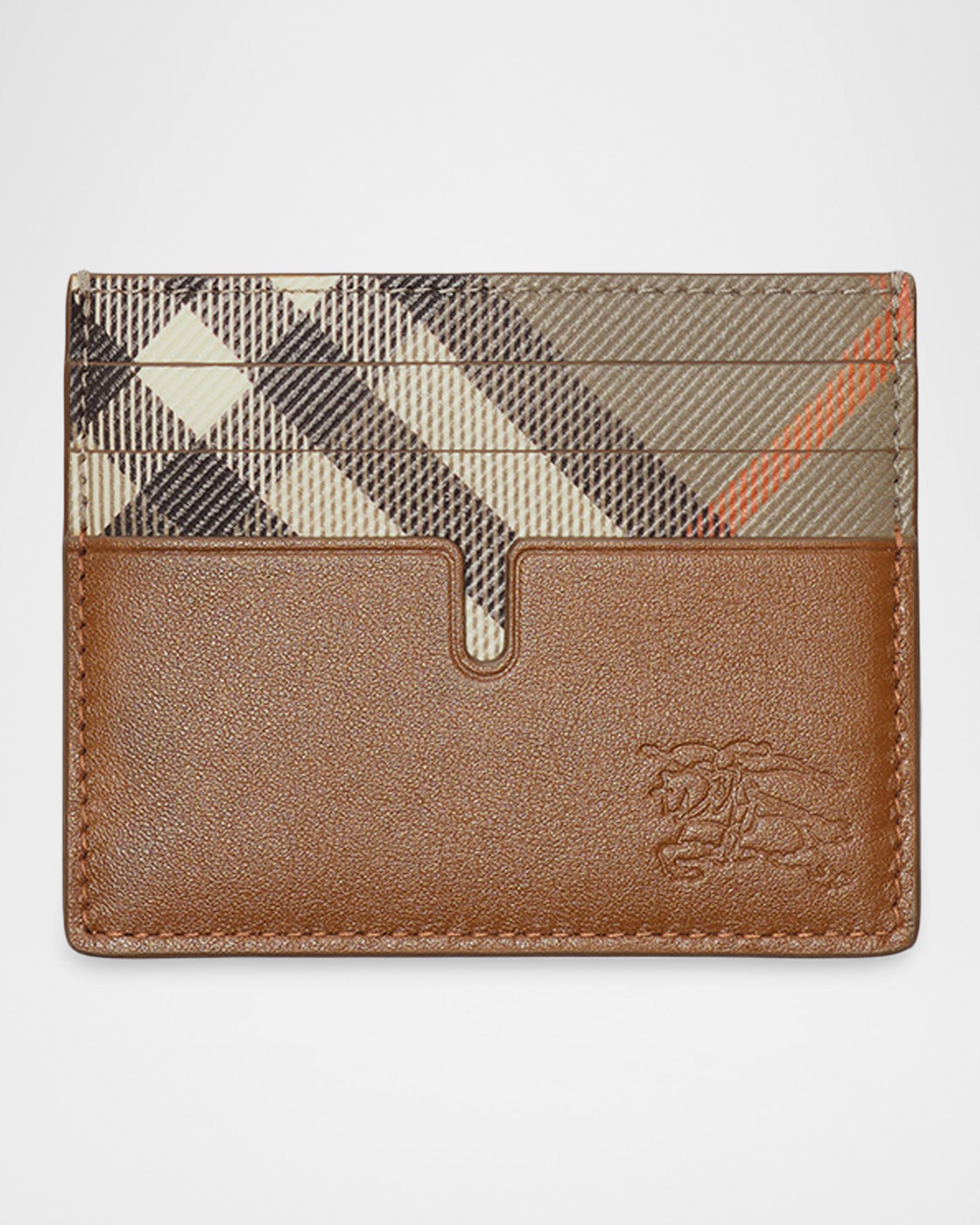 Burberry Men's Tall Pop Check Card Case | Neiman Marcus