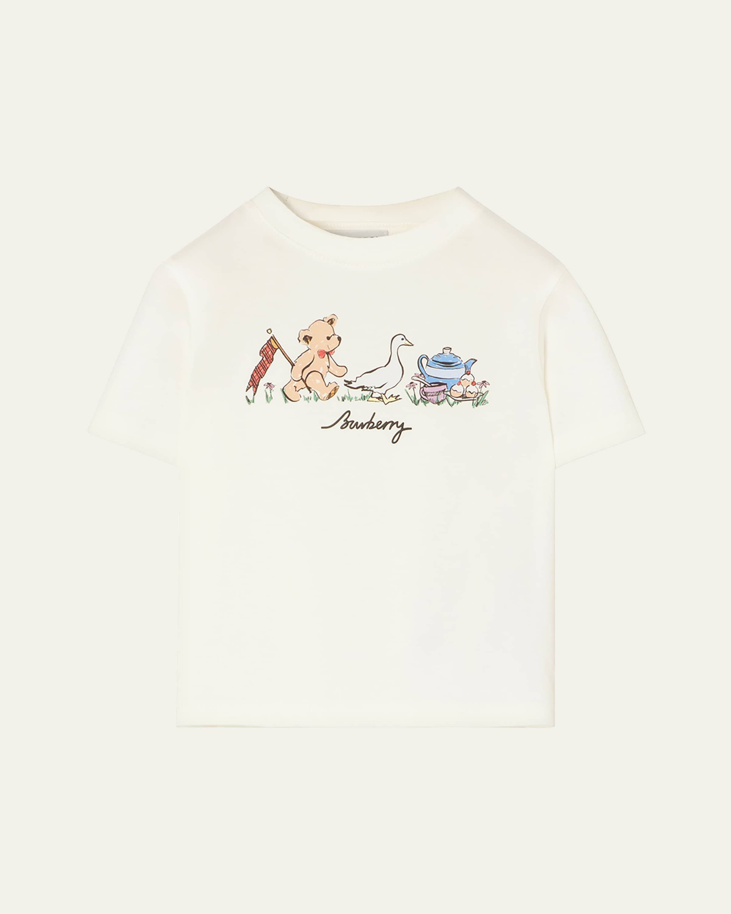 Burberry Boy's Thomas Bear and Friends Cotton T-Shirt, Size 6M-3