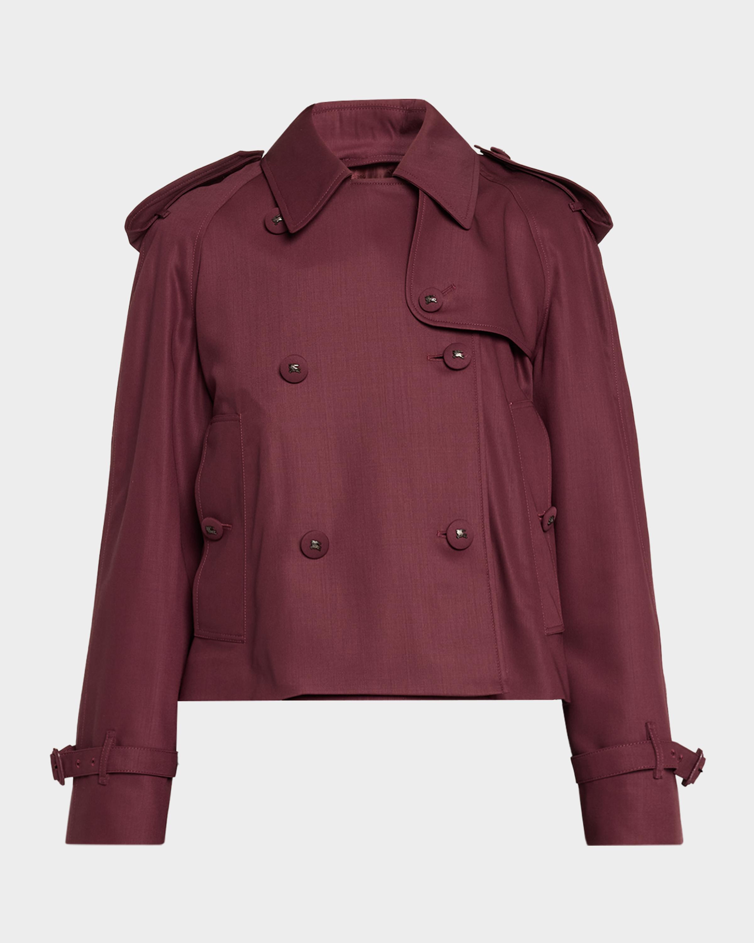 Burberry Mayfair Double-Breasted Short Trench Coat | Neiman Marcus