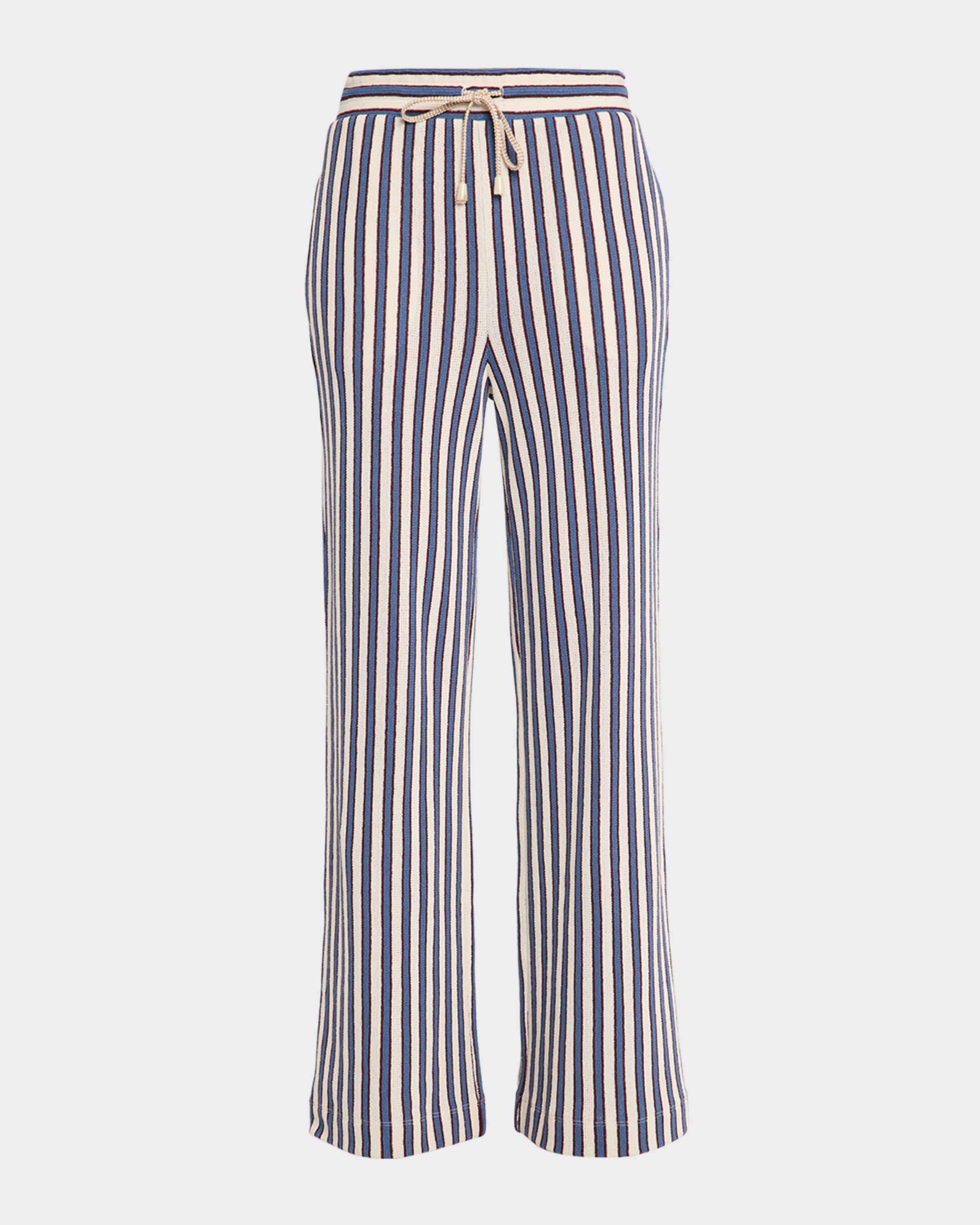 Veronica Beard Zosia Crochet Drawstring Pants | Neiman Marcus
