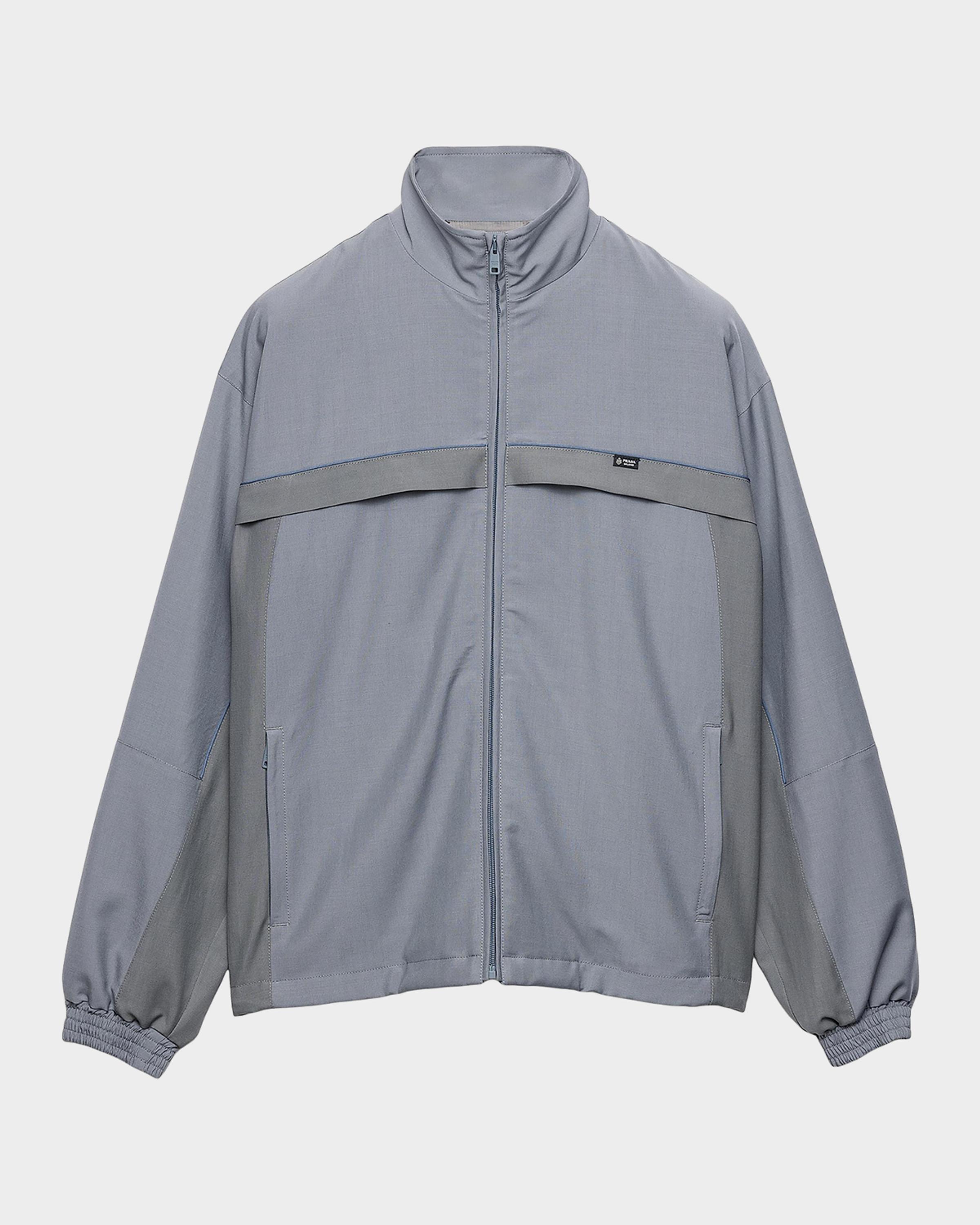 PRADA 99FW ハーフジップ ナイロン切り替え ニット グレー Prada Men's Mohair Wool Jacket | Neiman Marcus
