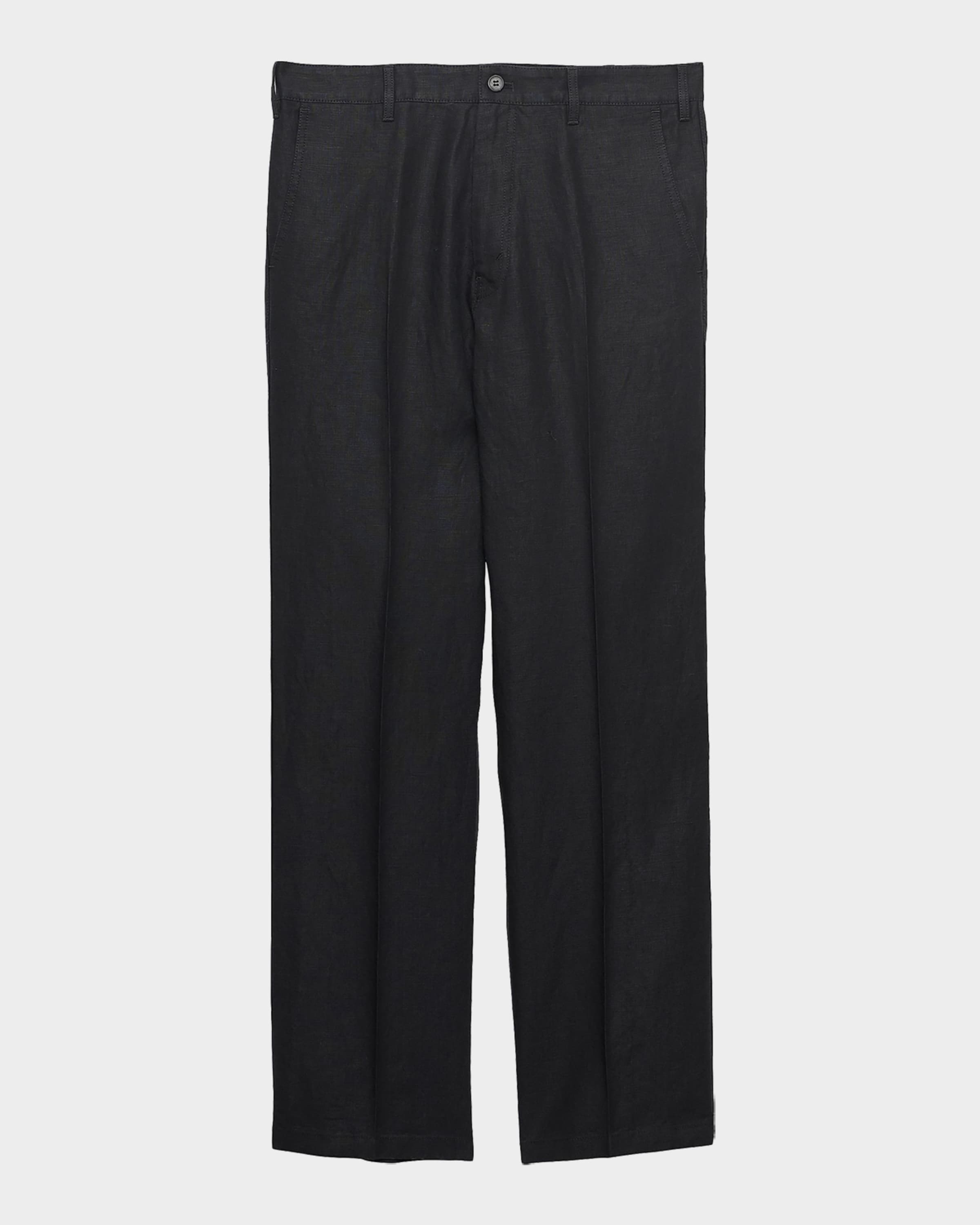 Prada Men's Wide-Leg Linen Pants | Neiman Marcus