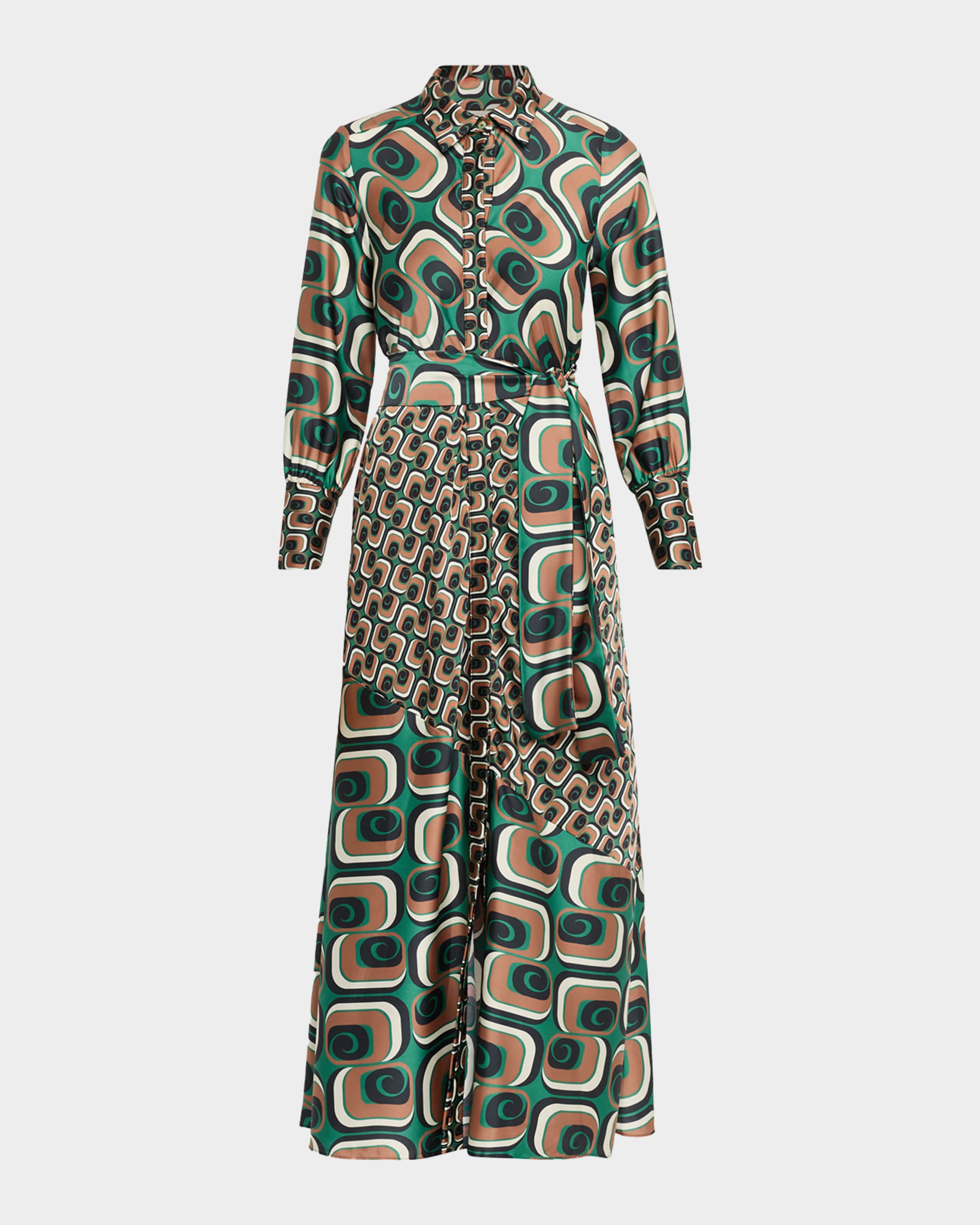 misa los angeles stevie tie-neck tiered floral chiffon midi dress Misa Los Angeles Dresses