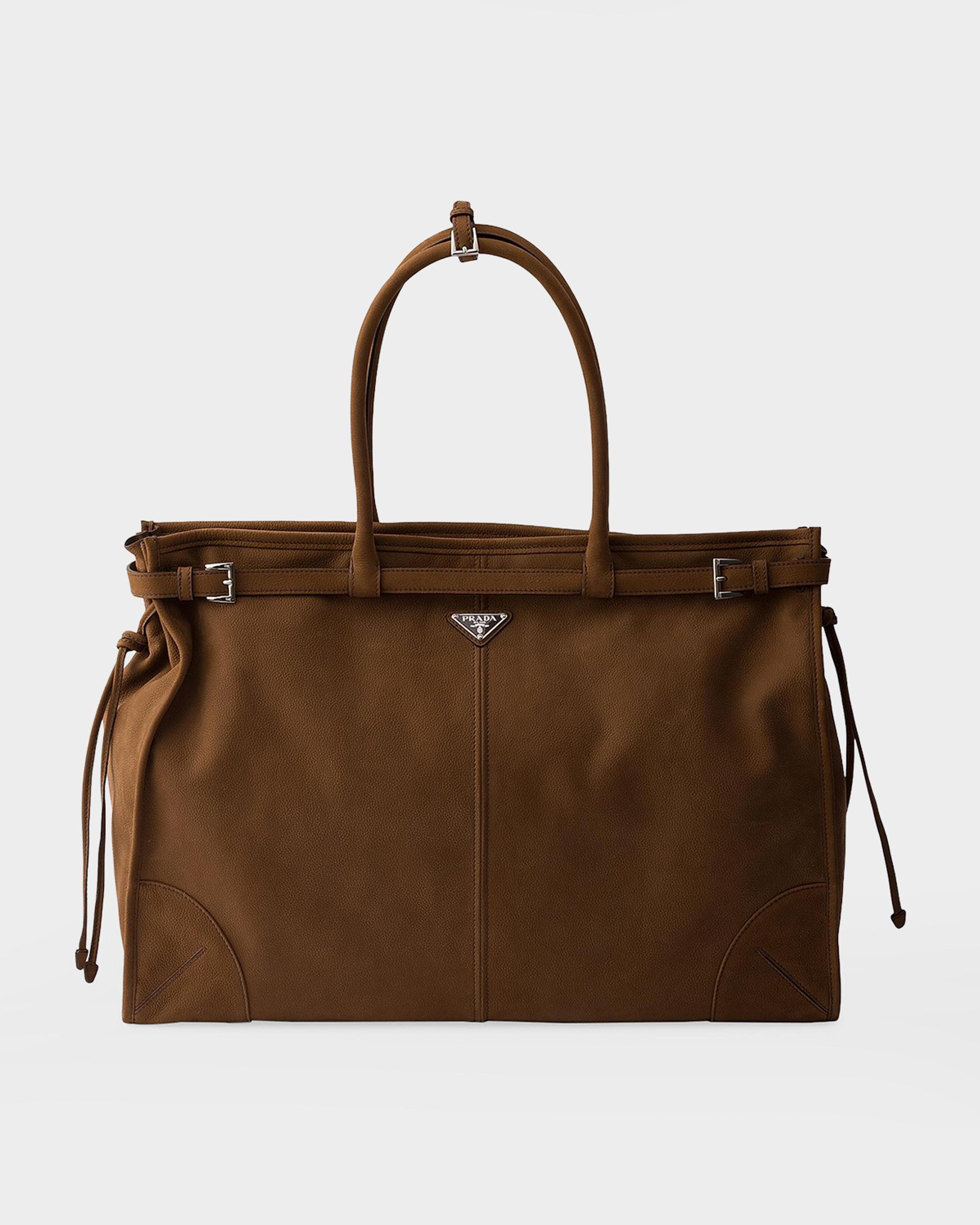 Prada Bonnie Nubuck Leather Tote Bag | Neiman Marcus
