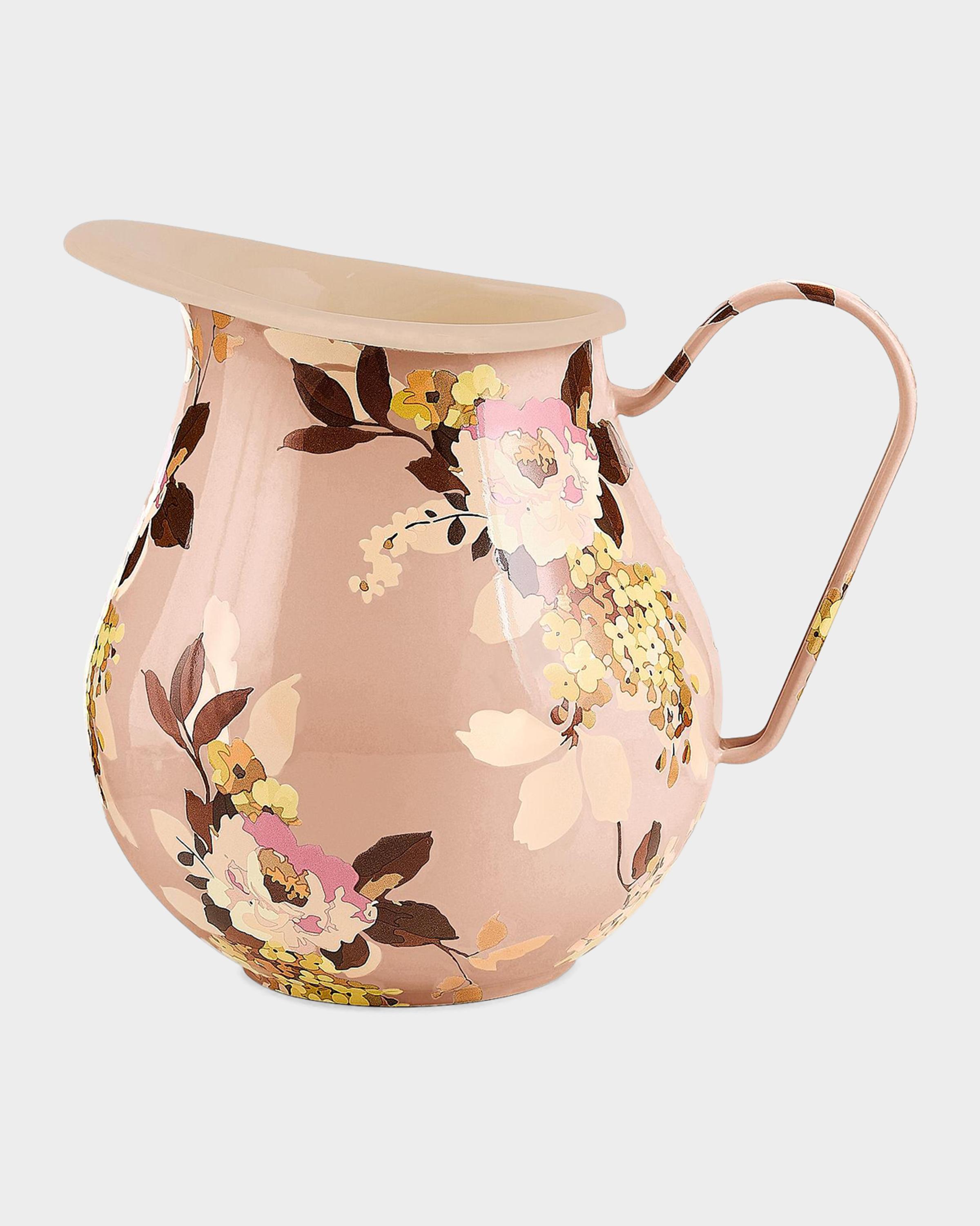 MacKenzie-Childs Wild Rose Mauve Pitcher | Neiman Marcus