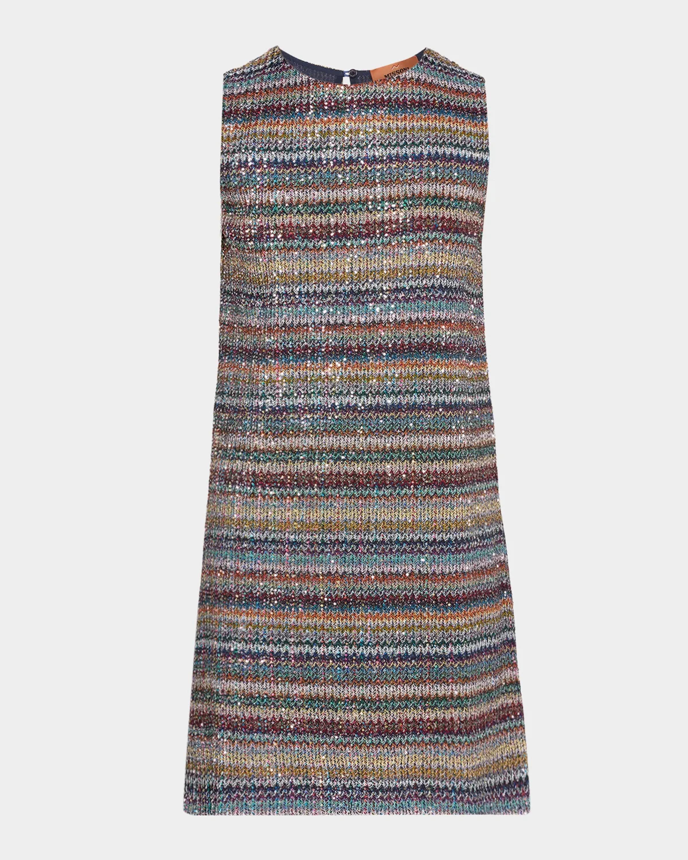 mixed waves sleeveless knit mini dress Missoni Striped Paillette Macys price check