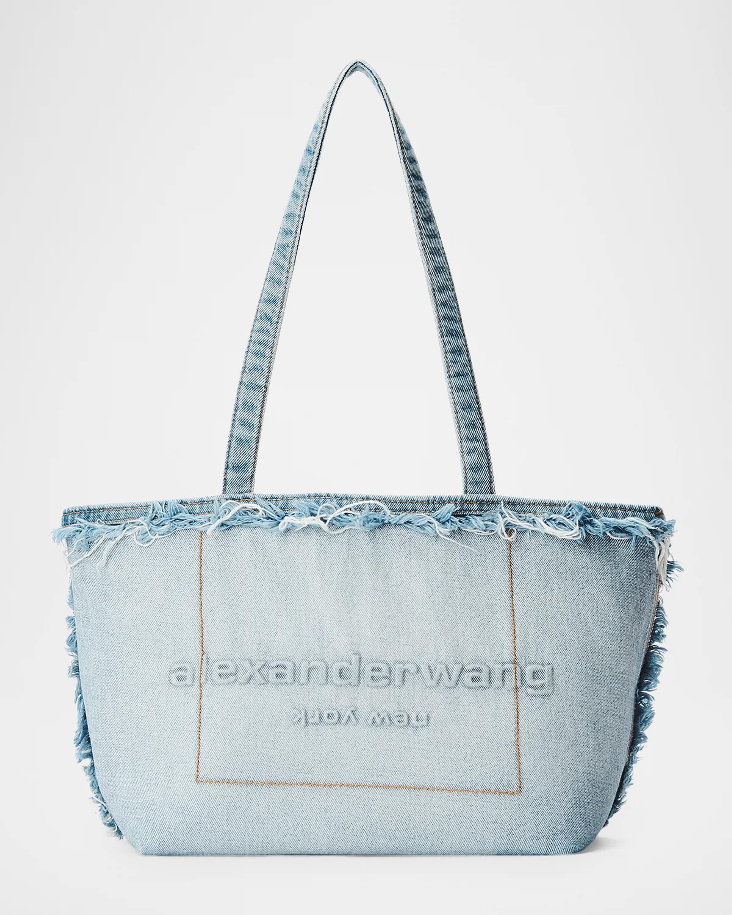 Alexander Wang Punch Medium Denim Tote Bag | Neiman Marcus