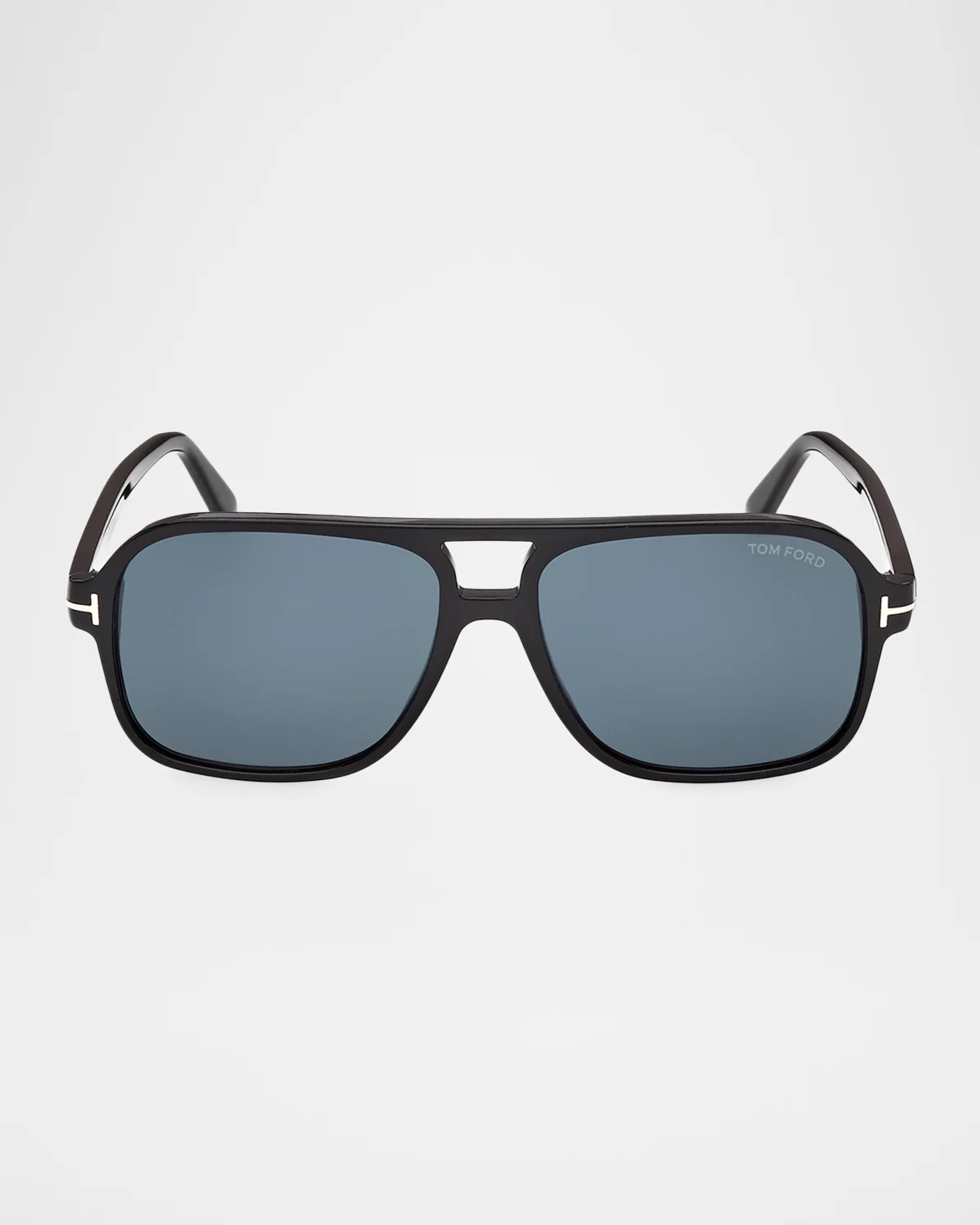 TOM FORD Men's Madison-02 Acetate Pilot Sunglasses | Neiman Marcus