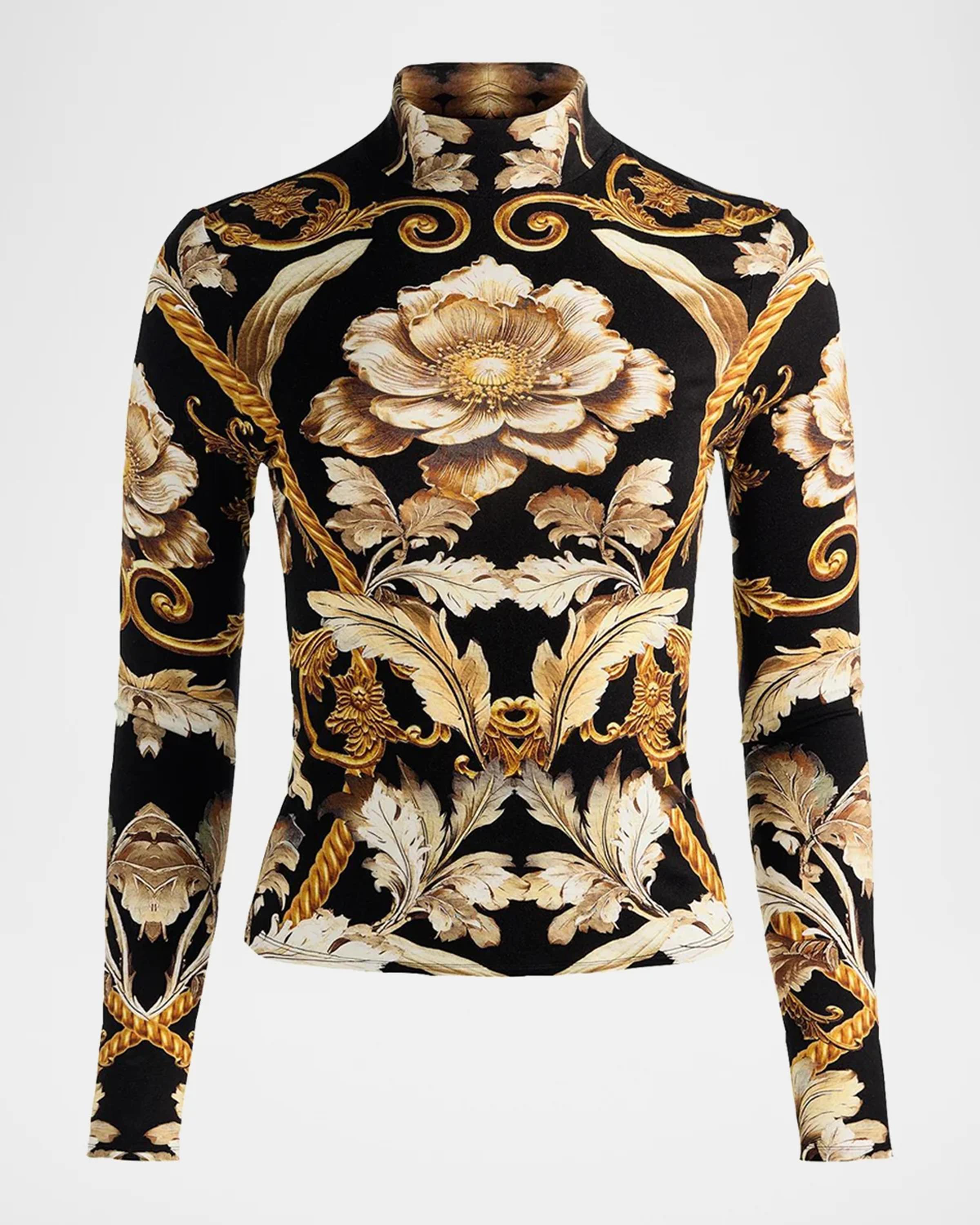 ALICE + OLIVIA Delaina Turtleneck Top | Neiman Marcus
