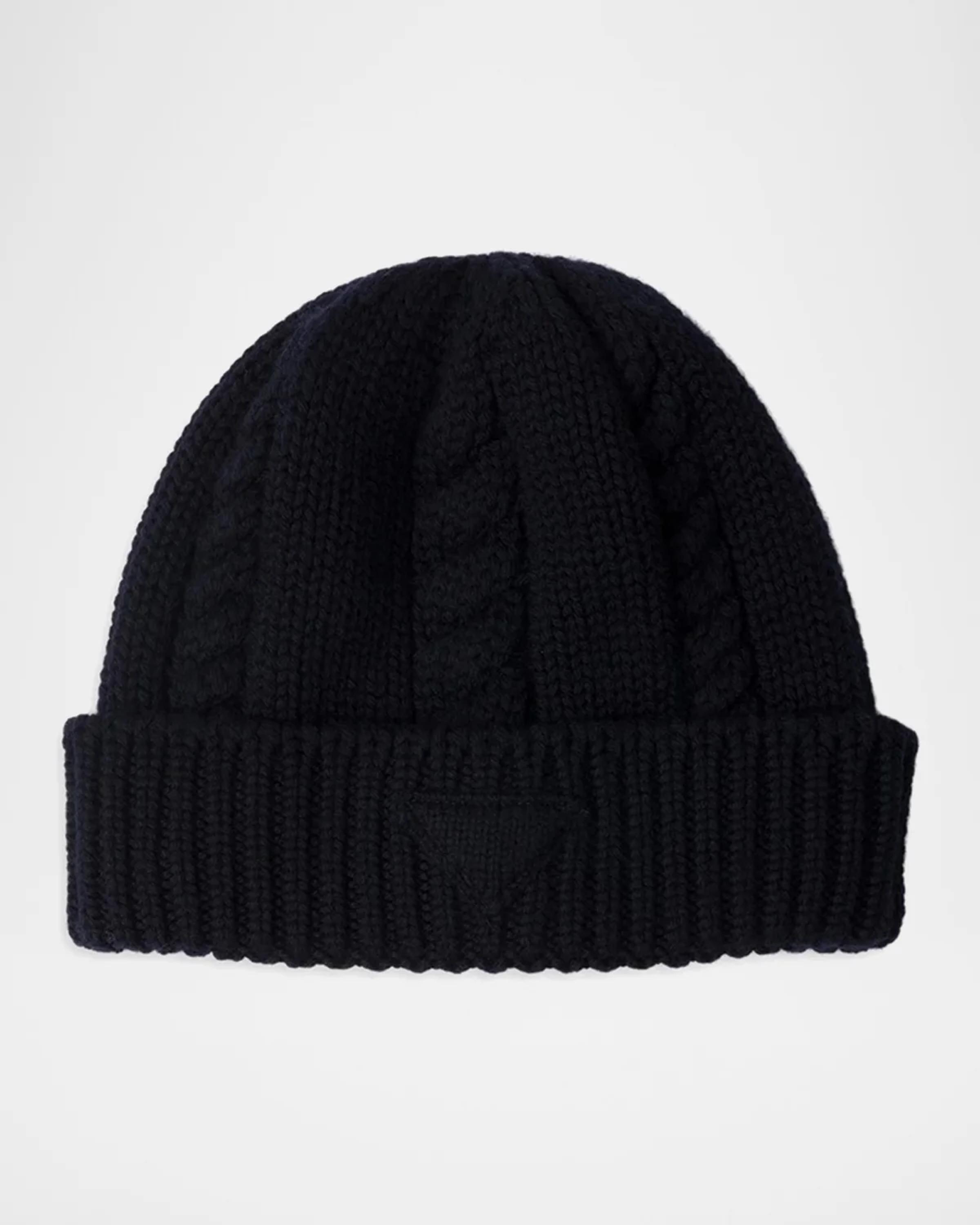 Prada Cable-Knit Wool Beanie | Neiman Marcus