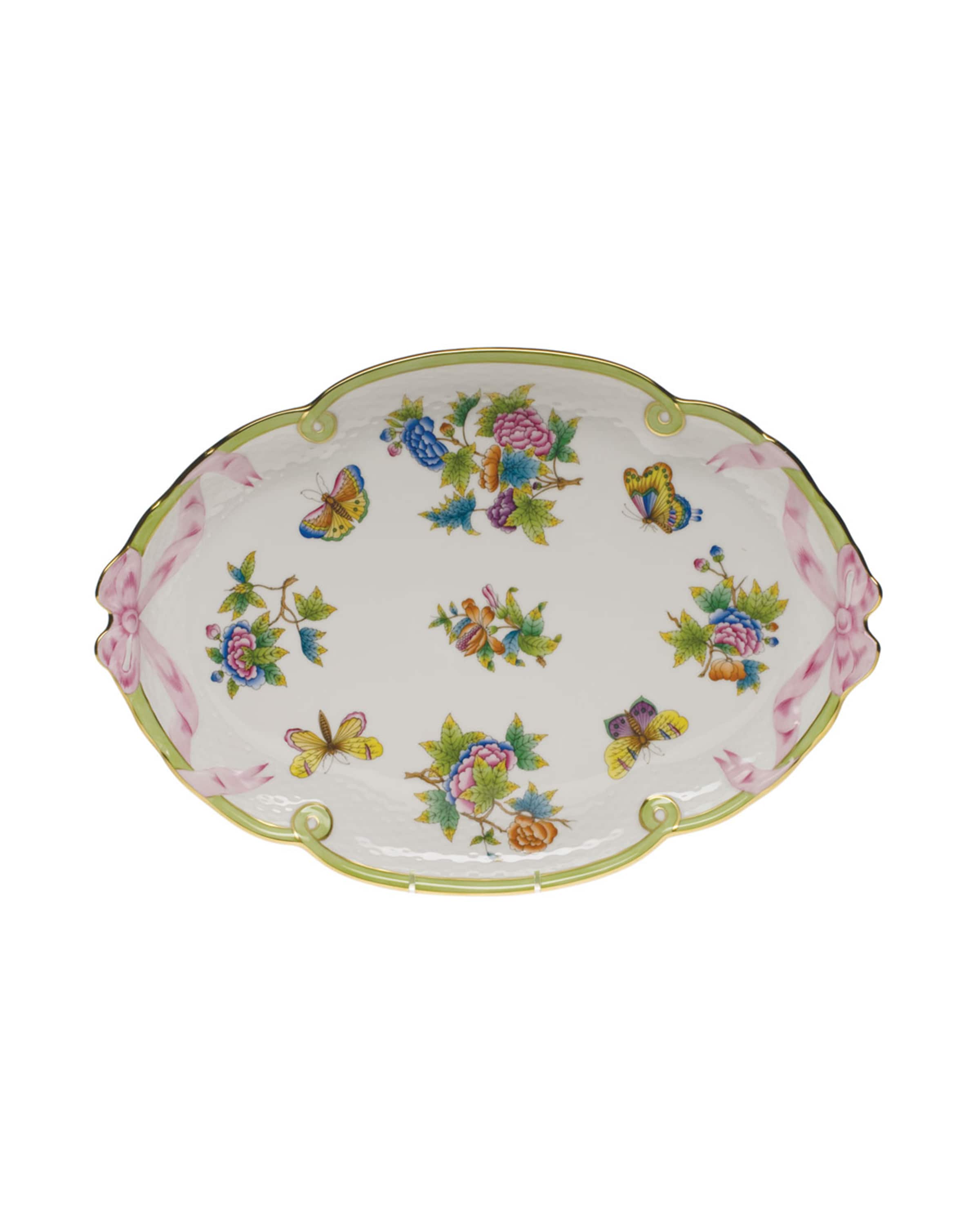 Herend Queen Victoria Ribbon Tray