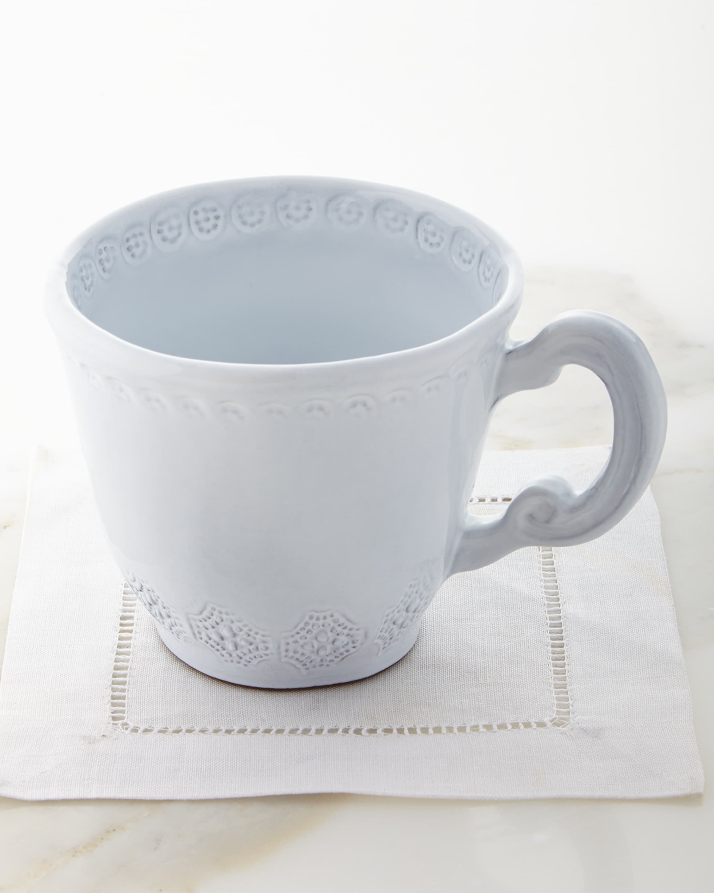 Vietri Incanto White Lace Mug