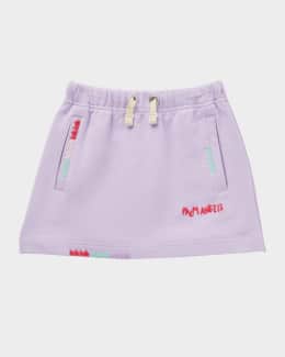 Girl's Logo-Embroidered Sweat Skirt