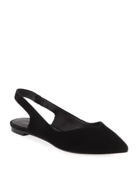 Sigerson Morrison Sunshine Suede Slingback Ballet Flats Neiman Marcus