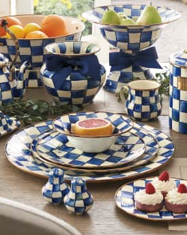 Royal Check Dinner Plate