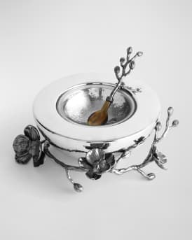 Black Orchid Caviar Dish with Spoon