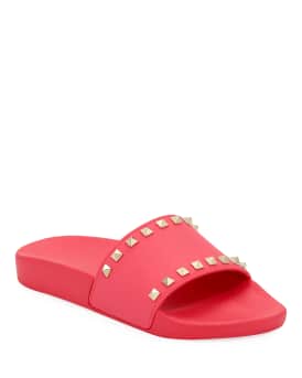 Valentino garavani new arrivals rockstud pool slides