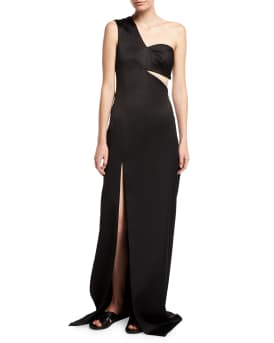 rosetta getty one shoulder dress Rosetta Getty One Shoulder Off The Shoulder Dress
