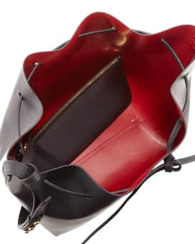 Mini Mini Vegetable-Tanned Leather Bucket Bag