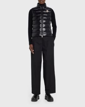 Ghany Shiny Quilted Puffer Vest