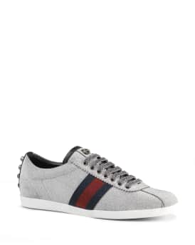 Gucci bambi metallic online trainer