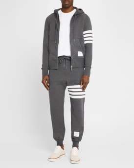 Men's Classic Drawstring Sweatpants with Stripe Detail