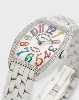 Stainless Steel Cintree Curvex Color Dreams Diamond Watch with Bracelet Strap