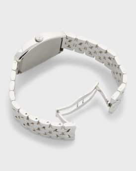 Stainless Steel Cintree Curvex Color Dreams Diamond Watch with Bracelet Strap