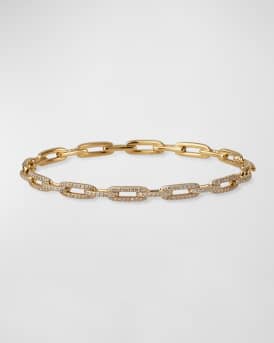 David Yurman Stax Chain Link Bracelet in 18k Yellow Gold w