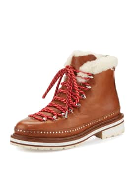 Rag & bone compass leather & shearling booties shop