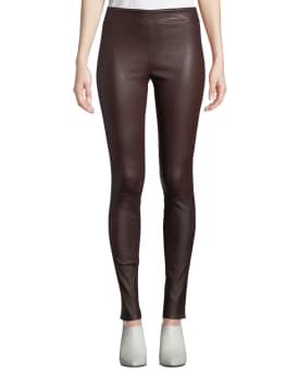Helmut Lang Lamb Leather Leggings Neiman Marcus