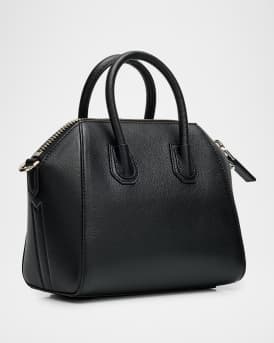 Antigona Mini Top Handle Bag in Grained Leather