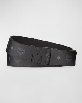 Visetos Reversible Matte-Buckle Belt
