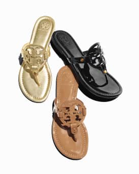 Miller Leather Logo Sandals