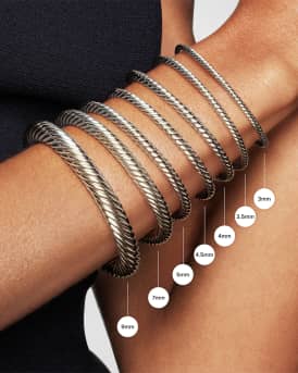 3mm Petite Chatelaine Bracelet in Silver