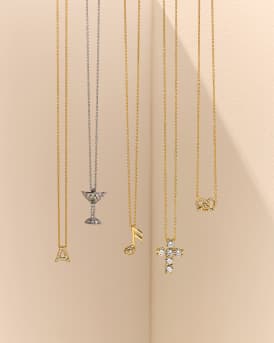 Diamond Love Letter Necklace