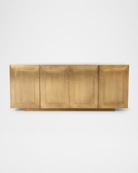 Aged Brass-Covered Sophie Console