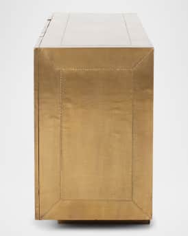 Aged Brass-Covered Sophie Console