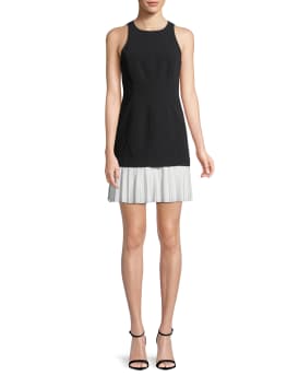 Catriona Sleeveless Pleated Skirt Dress
