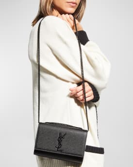 Kate Small YSL Crossbody Bag in Grained Leather