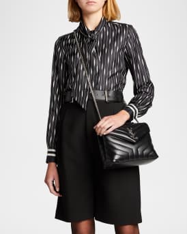 Loulou Small YSL Shoulder Bag in Quilted Leather