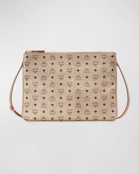 MCM Medium Logo Crossbody Pouch Bag Neiman Marcus