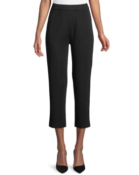 Petite Slim Leg Knit Ankle Pants