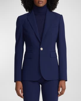 Parker One-Button Wool Jacket